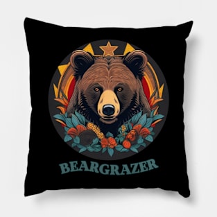 Bear Grazer T shirt Pillow