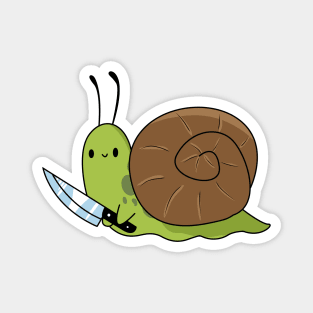 Snail with knife! Magnet