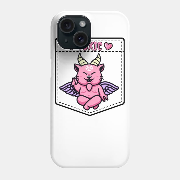 Cat Baphomet Phone Case by Rockadeadly