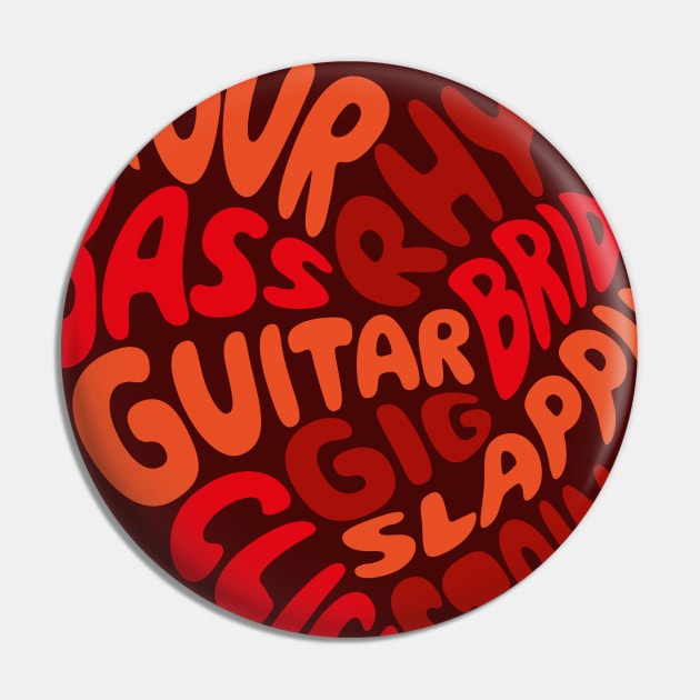 I love playing the bass guitar. Red heart. Pin by I-dsgn