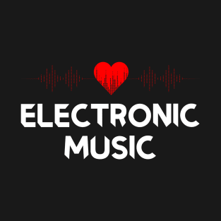 I Love Electronic Music. DJ Techno T-Shirt