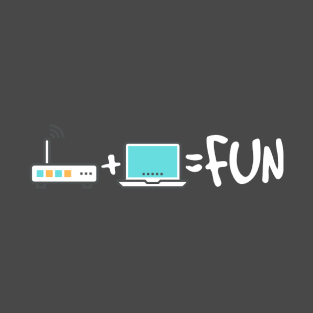 WiFi + Laptop = Fun by Equals Fun