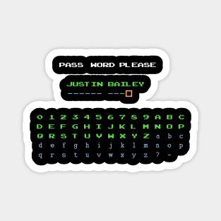 Metroid - Justin Bailey Password Magnet