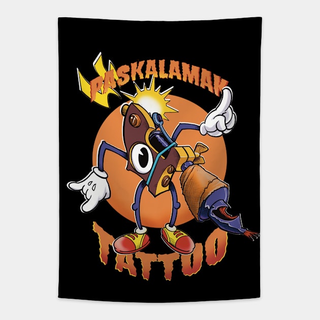 paskalamak coil tattoo Tapestry by Paskalamak