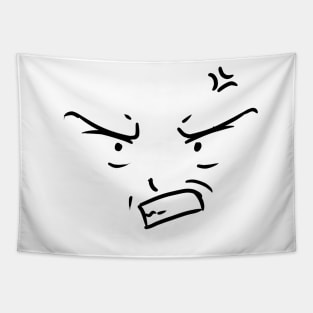 Angry face Tapestry