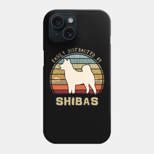 Easily Distracted By Shibas Phone Case