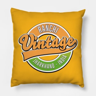 Ranchi vintage style logo Pillow