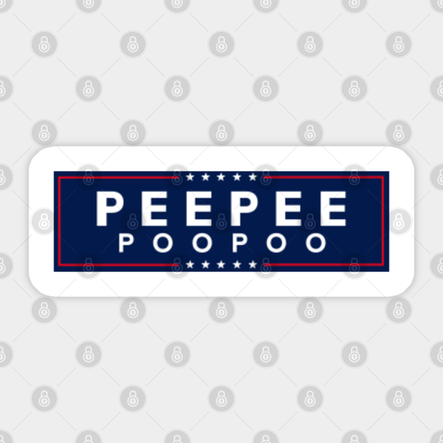 PeePee PooPoo bumper sticker design - Biden - Sticker