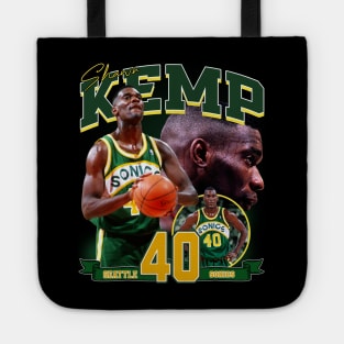 Shawn Kemp The  Reign Man Basketball Legend Signature Vintage Retro 80s 90s Bootleg Rap Style Tote