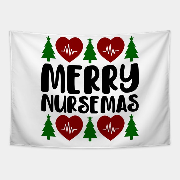 Merry Nursemas Tapestry by colorsplash