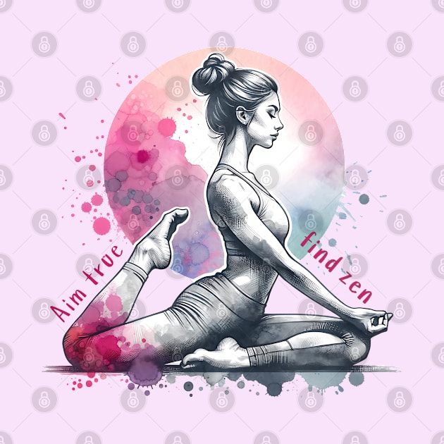 Yoga pose, yoga quote, zen, yoga inspiration tee by O.M.Art&Yoga