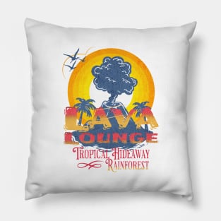 Lava Lounge Tropical Hideaway Rainforest cafe Orlando Faded Distressed Look Pillow