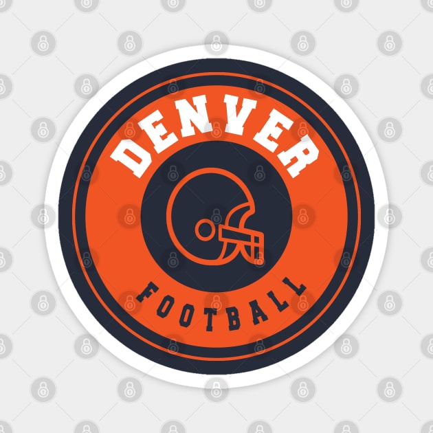 Denver football Magnet by BVHstudio