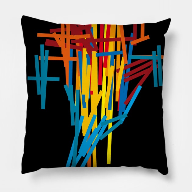 Absract color art Pillow by Nikokosmos