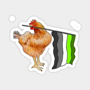 Aromantic Pride Chicken Magnet