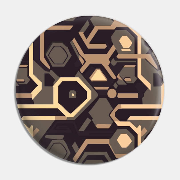 HieroThyme Chronolith C0001-o camouflage Pin by Hierothyme