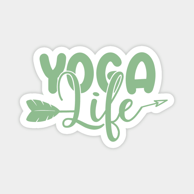 Yoga Life Magnet by AmazingStuff