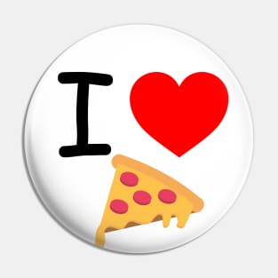 I Heart Pizza Pin