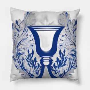 Chalice Royal Blue Shadow Silhouette Anime Style Collection No. 328 Pillow