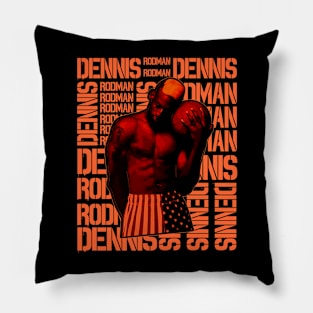 Dennis Rodman / Iconic photos // Illustration Pillow