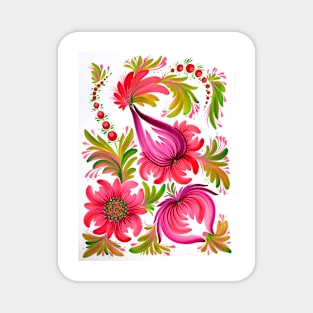 Blossom Watercolor Painting Magnet