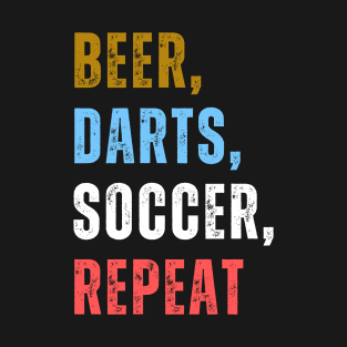 Beer Darts Soccer Repeat T-Shirt