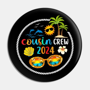 2024 Cousin Crew Summer Vacation Beach Family Trips Matching Pin