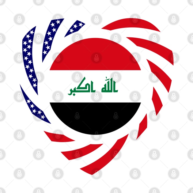 Iraqi American Multinational Patriot Flag (Heart) by Village Values