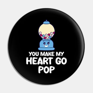 Bubble Gum Couple Relationship Make Heart Go Pop Pin