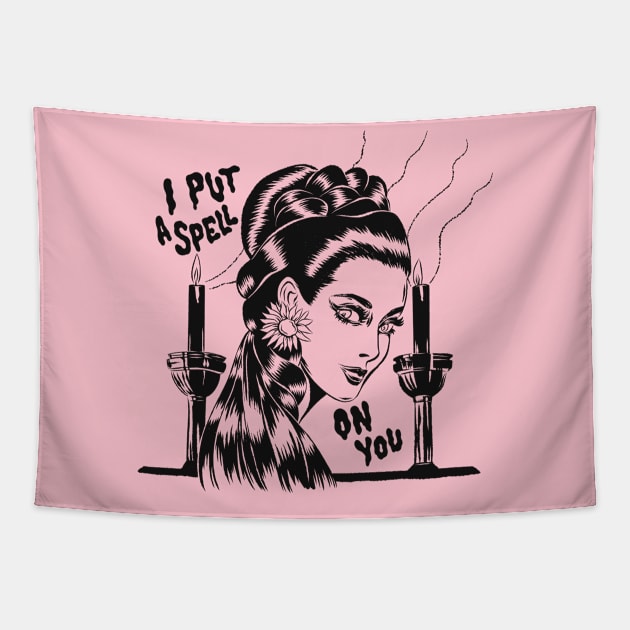 I put a spell on you Tapestry by Bad Taste Forever