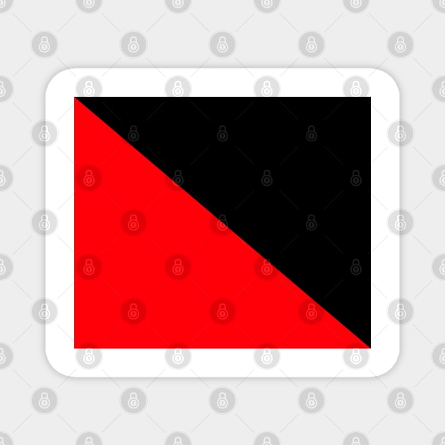 Anarcho-Syndicalism Flag - Plain and Simple Magnet by SolarCross