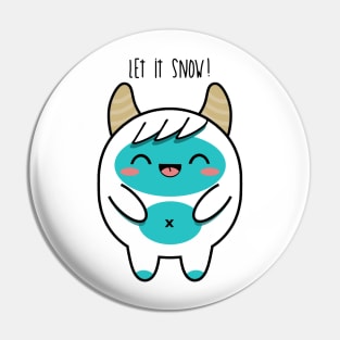 Kawaii Yeti Pin