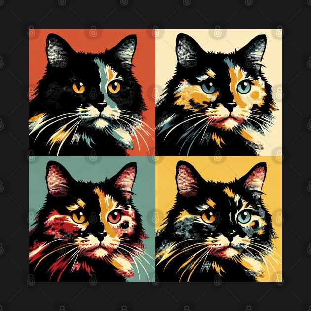 Tortoiseshell Pop Art - Cat Lovers by PawPopArt