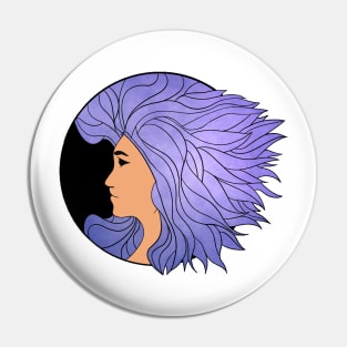 Space Girl Pin