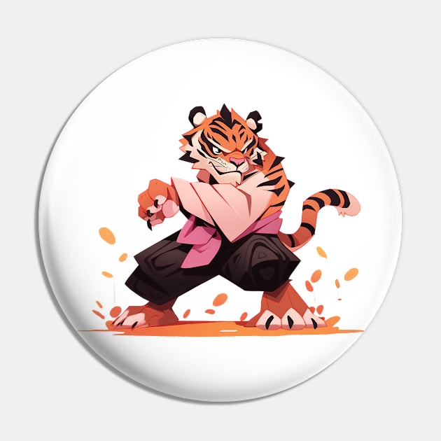 karate tiger Pin by lets find pirate