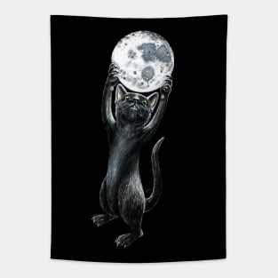 "Moon Kitty" - Cat Noir collection Tapestry