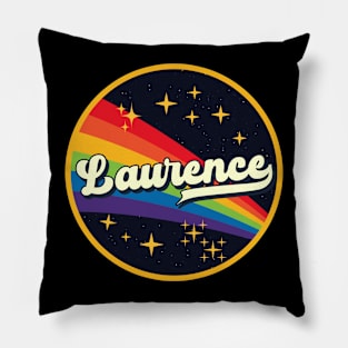 Laurence // Rainbow In Space Vintage Style Pillow