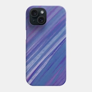 Acrylic brush strokes - purple and blue Phone Case