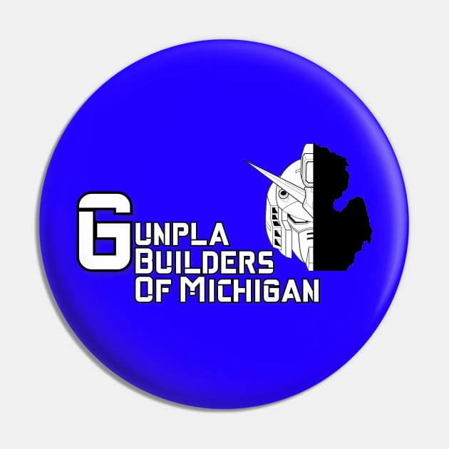 Gunpla Builders of Michigan Pin by Wright Designs 