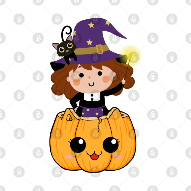 Cute halloween witch by DMS DESIGN