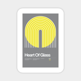 Heart Of Glass Inspired Lyrics Design Magnet