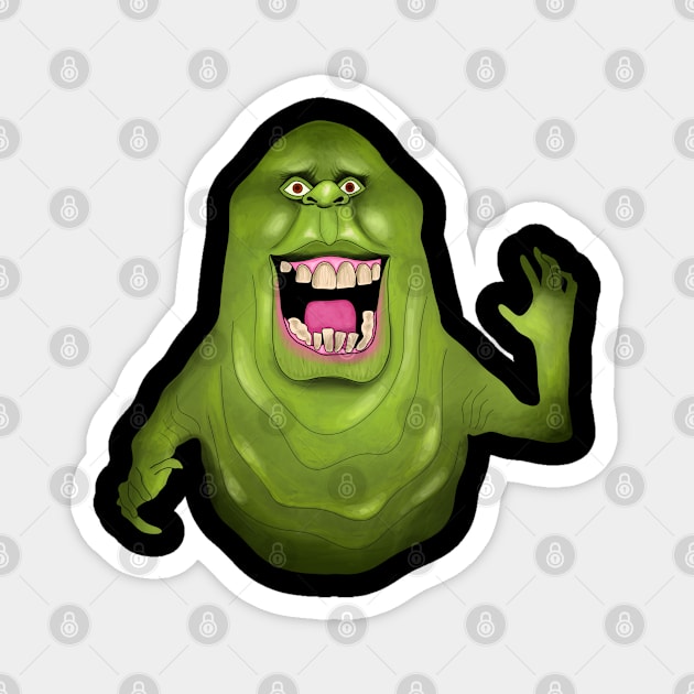 Ghostbusters Slimer Magnet by Pinky's Studio 