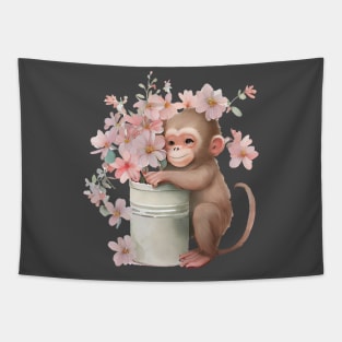 Monkey baby Tapestry