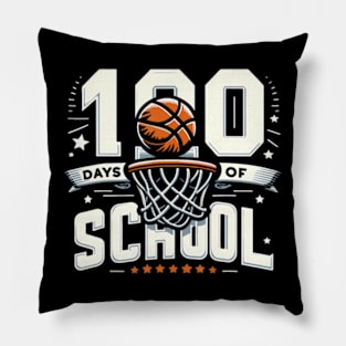 100th day of school Basketball 100th Day Balls Boys kids Pillow