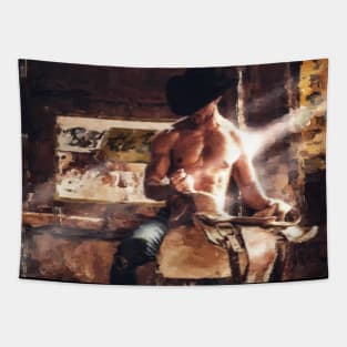 Saddle Up Cowboy Tapestry