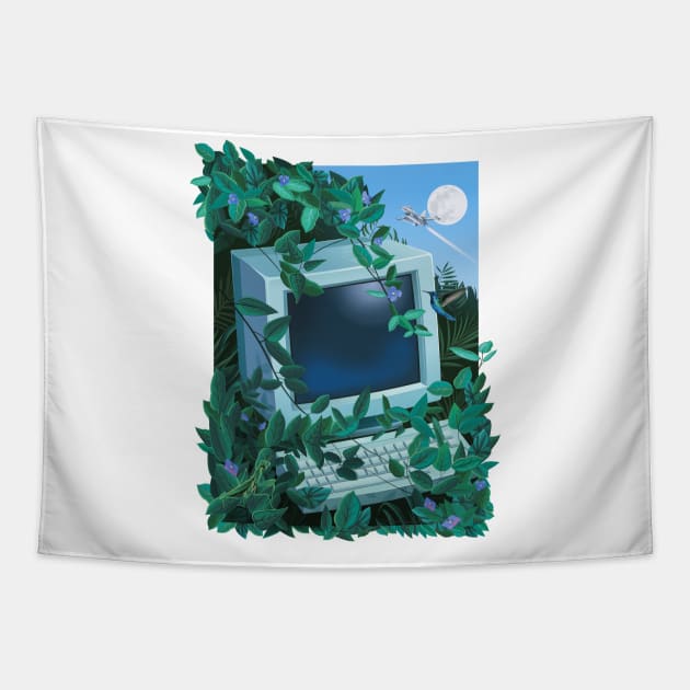 Green World Tapestry by Mr.Melville