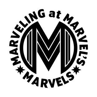 Marveling Logo in Black T-Shirt