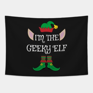 I'm The Geeky Christmas XMas Elf Tapestry