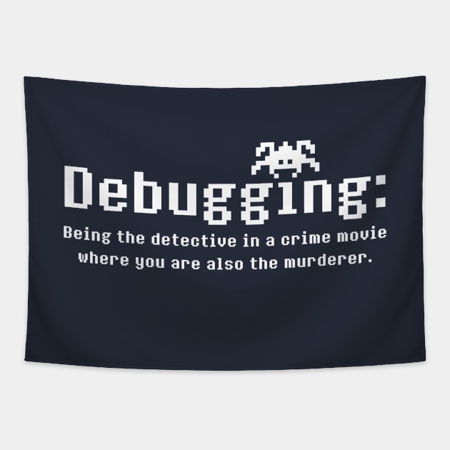 Debugging Definition [White] Tapestry by Swish