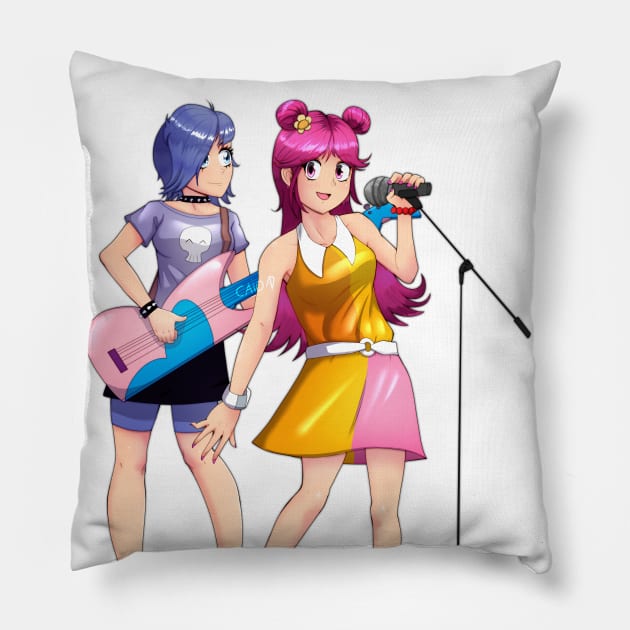 Hi Hi Puffy Amiyumi Pillow by CaioAD